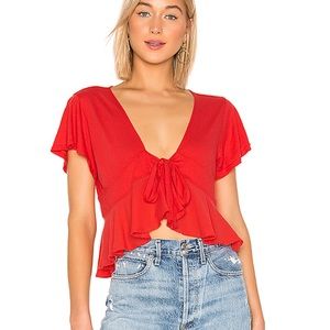Free people knot me tee